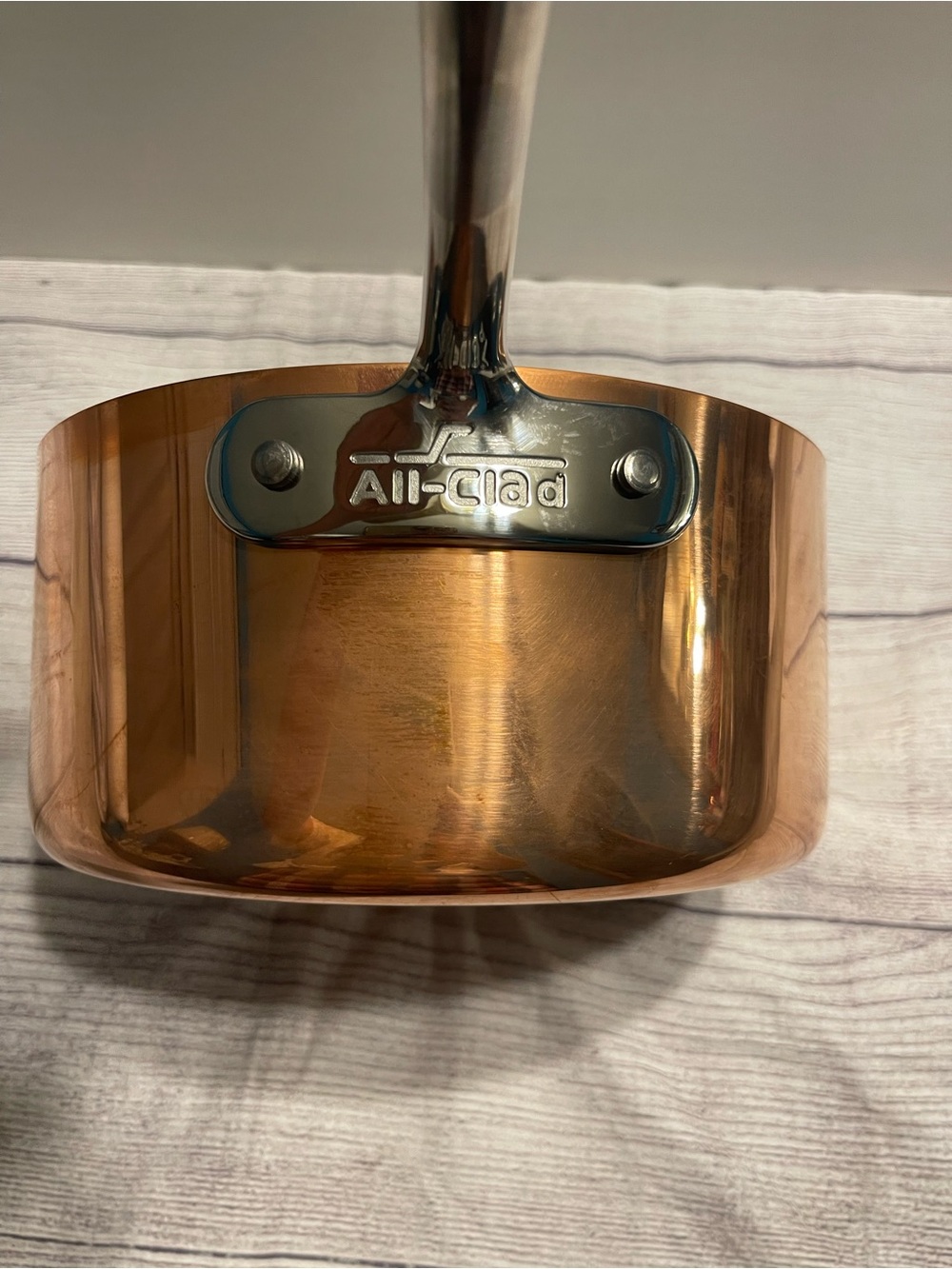 All-Clad New Copper chef 3 Qt sauce Pan - Picture 4 of 8